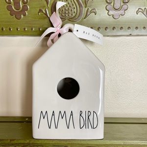 NEW Rae Dunn MAMA BIRD Birdhouse w/ cute bird’s